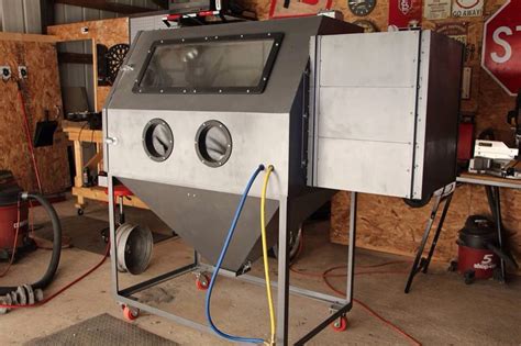 Updates on new garage layout and eg. Homemade Sandblasting Cabinet | Sandblasting cabinet ...