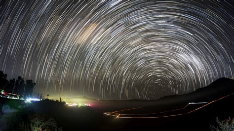 Mount Bromo Star Trails Time Lapse Youtube