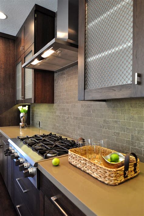 Contemporary Kitchen Features Bluestone Tile Backsplash Hgtv
