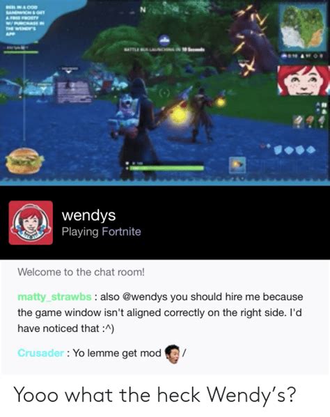 Wen Wendys Playing Fortnite Welcome To The Chat Room Mattystrawbs