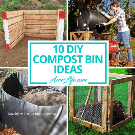 10 Diy Compost Bin Ideas Acre Life