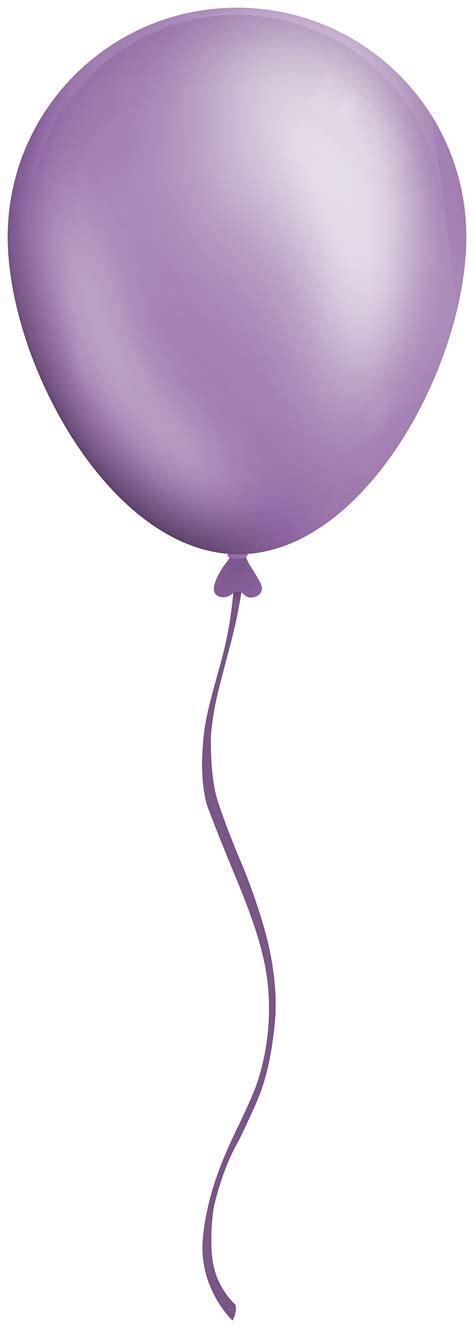 Purple Single Balloon Clipart Gallery Yopriceville High Quality