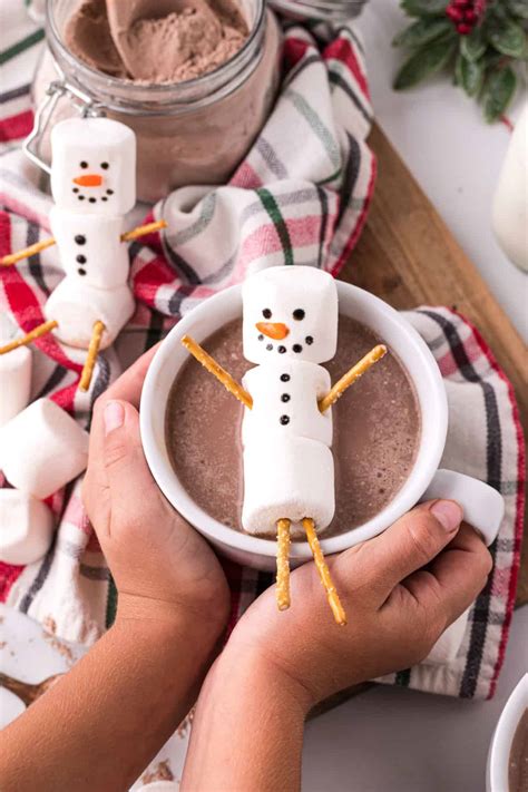 Marshmallow Snowmen For Hot Cocoa Pancake Recipes