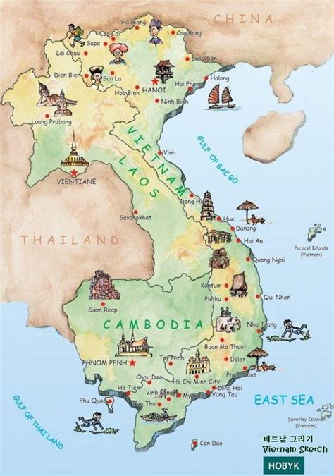 Tourist Map Laos Laos Attractions Map South Eastern Asia Asia