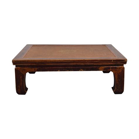 86 Off Antique 19th Century Korean Rosewood Low Coffee Table Tables
