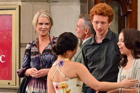 See Mirandas Son Brady On The Set Of The Sex And The City Revival