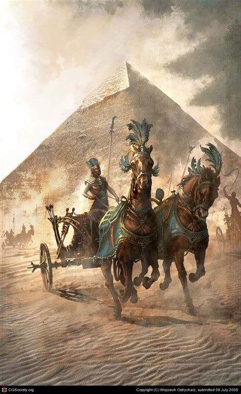 Chariot By Wojciech Ostrycharz 2d Cgsociety Ancient Egypt Art