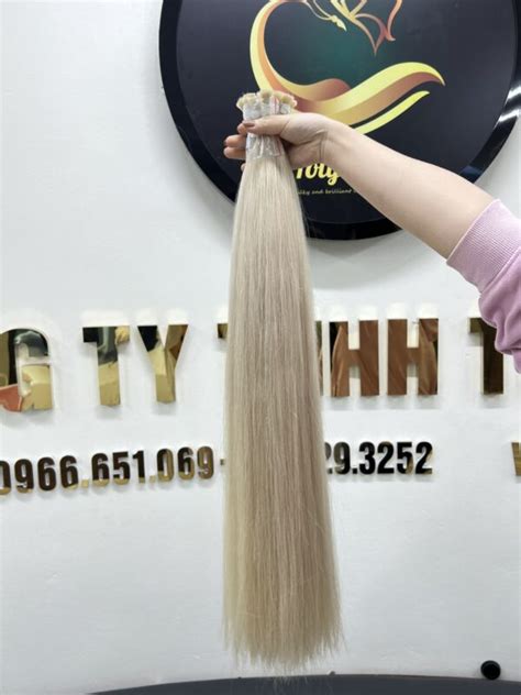 Vietnamese Virgin Hair Blonde Color Bulk Human Hair Extension10 30min 500gr 39100gr