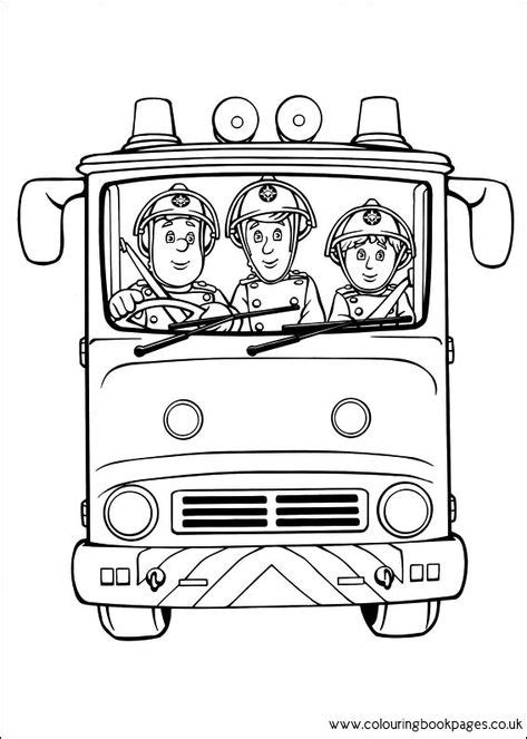 Fireman Sam Character Colouring In Pages Adley Bday Fireman Sam