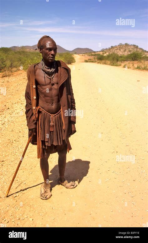 Himba Man Namibia Africa Stock Photo Alamy