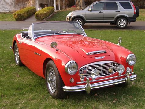 1957 Austin Healey 100 6 Red 4 Speed With Overdrive Austin Healey