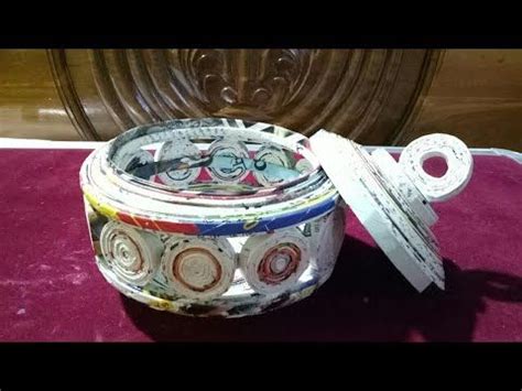 How To Make A Jewellery Box With Newspaper Diy Newspaper Crafts Best