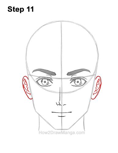 052023 How To Draw A Basic Manga Man Head Front View