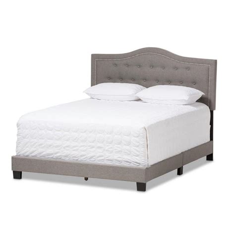 Baxton Studio Emerson Beige Fabric Upholstered Full Bed 28862 7442 Hd