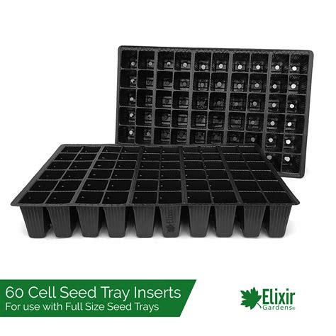 60 Cell Bedding Plant Pack Tray Inserts For Full Size Seed Propagator