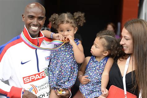 Mo farah was joined by his wife tania and bonus daughter rihanna at the bbc sports personality he received much support from his family, as tania and rihanna were cheering from the sidelines at. Mini-Mos! My tiny twins already love running… and they're ...