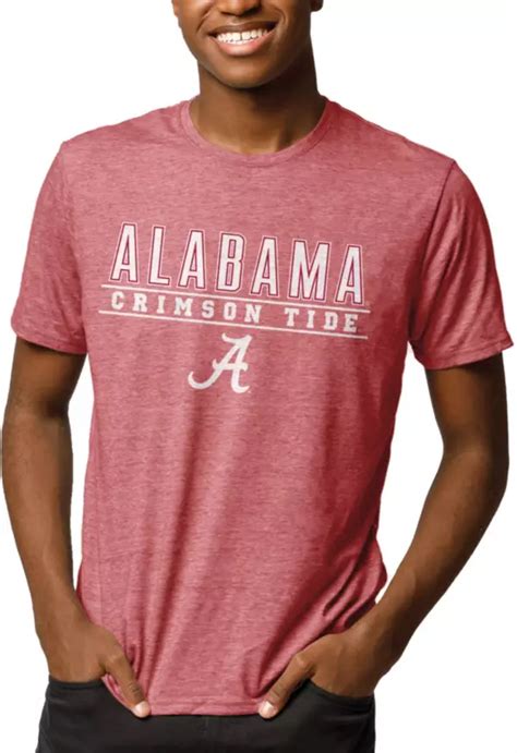 League Legacy Mens Alabama Crimson Tide Crimson Reclaim Tri Blend T Shirt Dicks Sporting Goods