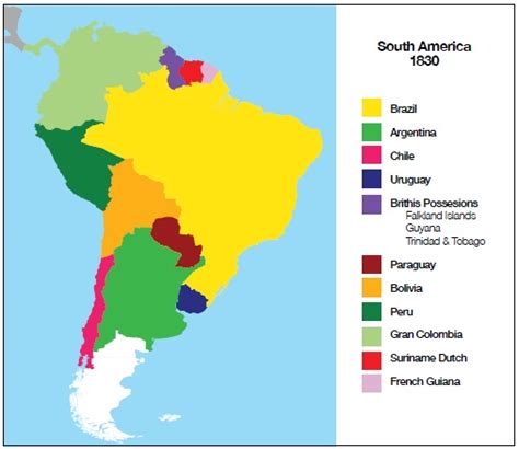 Gallery For Latin American Revolution Map