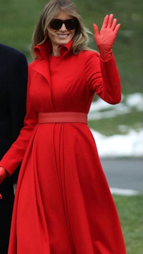 Melania Trump Most Beautiful Dream Closet Standing Inspo Red
