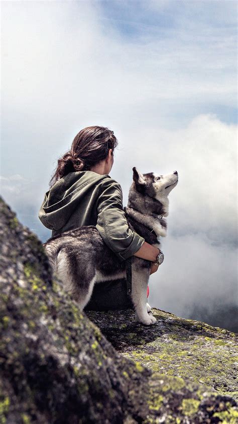 1080x1920 1080x1920 Siberian Husky Animals Dog Women Photography