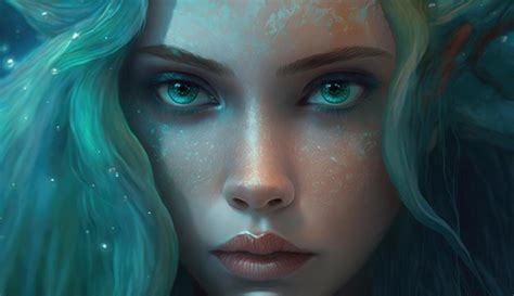 Premium Ai Image Mermaid Close Up