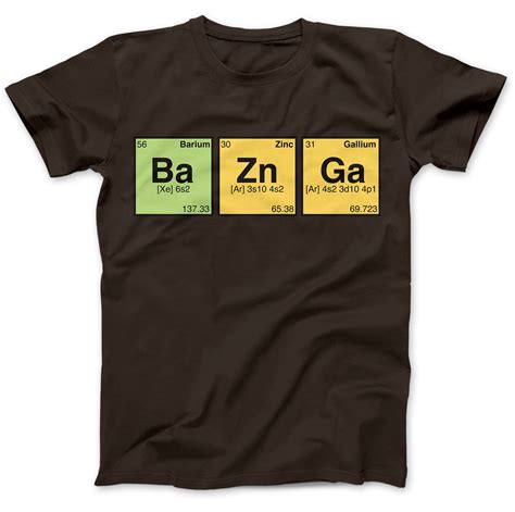 Bazinga Periodic Table T Shirt 100 Premium Cotton Ebay