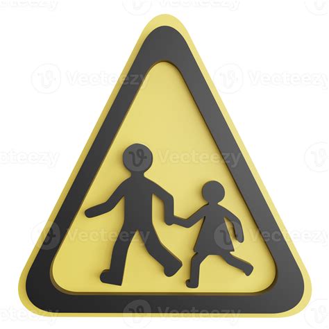School Ahead Sign Clipart Flat Design Icon Isolated On Transparent