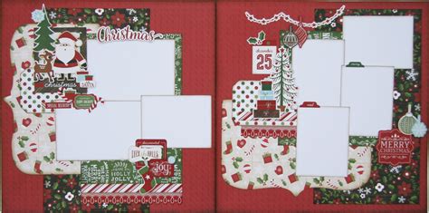Christmas Two Page Scrapbook Layout Using The Story Of Christmas
