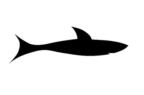 Shark clipart black and white. Shark Black Clip Art at Clker.com - vector clip art online ...