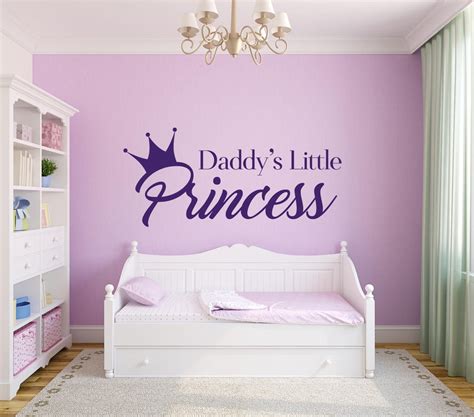 daddys little princess wall sticker canvas art rocks
