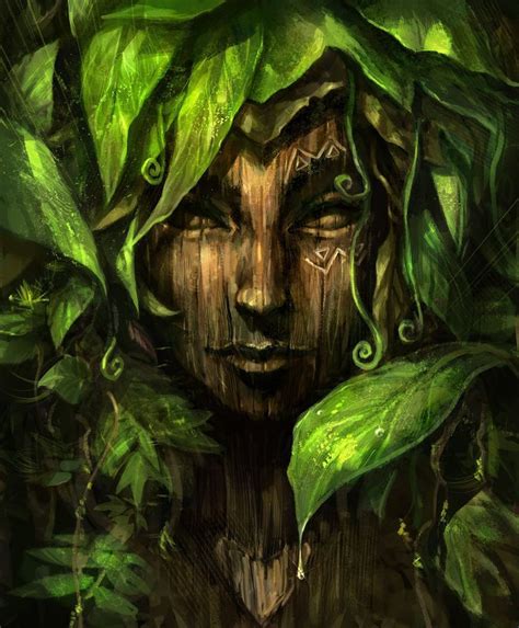 A Dryad Is A Tree Nymph Or Female Tree Spirit In Greek Mythology Description From Pinterest