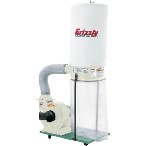Grizzly G1029z2p 2 Hp Dust Collector With Aluminum Impeller Polar Bear