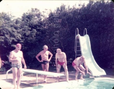 Vintage Photo 1960 S Pool Party Color Photo Found Etsy Vintage