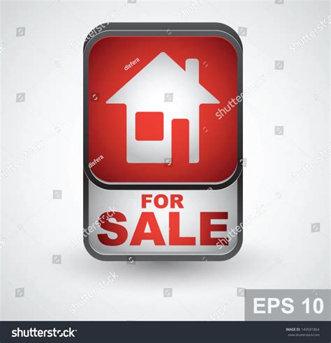 Real Estate Icon Home For Sale Vector Button 149591864 Shutterstock