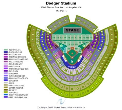 Dodger Stadium Tickets In Los Angeles California Dodger Stadium