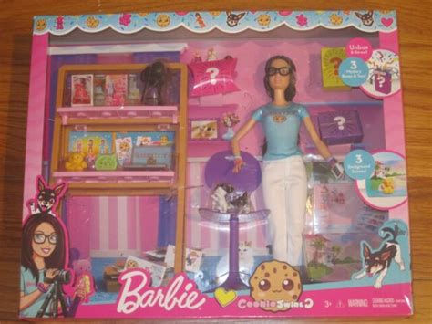 Barbie Cookie Swirl C Playset Cookieswirlc Doll 3 Surprise Boxes New