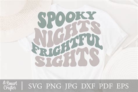 Spooky Nights And Frightful Sights Svg Graphic By Smart Crafter