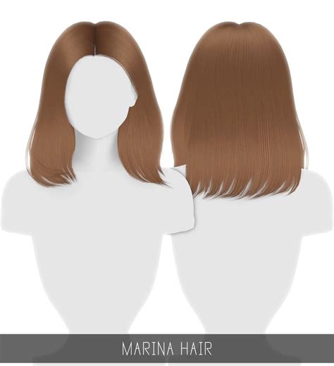 Simpliciaty Maria Hair Sims 4 Hairs Sims 4 Sims Hair Sims