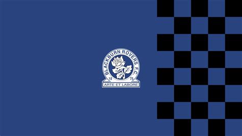 Crest Emblem Logo Soccer Symbol Blue Black Background Hd Blackburn