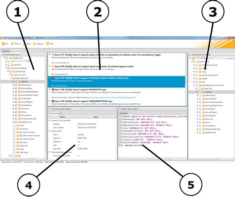 Using The Aws Sct User Interface Aws Schema Conversion Tool