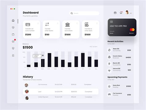 Finance Dashboard Design By Ghulam Rasool 🚀 For Cuberto On Dribbble