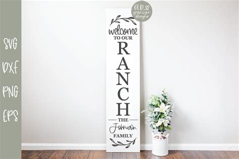 Download Welcome To Our Ranch - Family Name Sign SVG (666429) | Cut ...