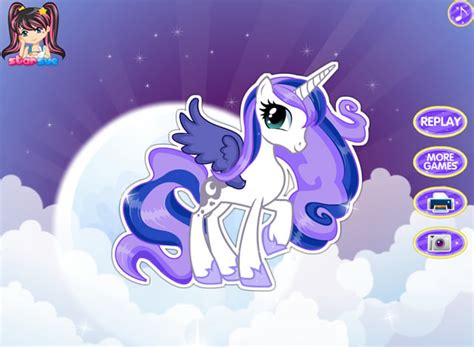 Play My Little Pony Princess Luna Dress Up Free Online Games With