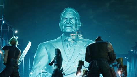 Final Fantasy Vii Remake President Shinra Confronts The Team 1080p