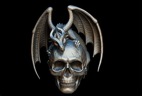 Jewelry Dragon Skull 3d Printable Model Cgtrader