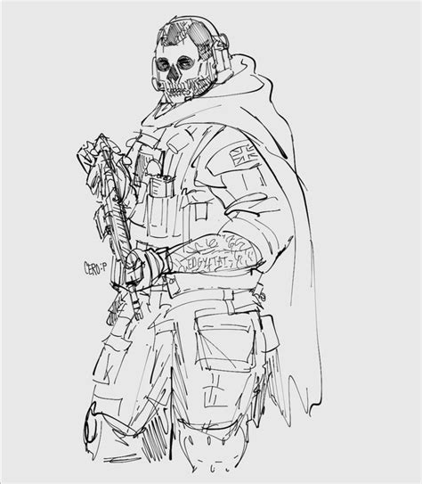Sketches Easy Easy Drawings Art Sketches Call Of Duty Warfare Ghost
