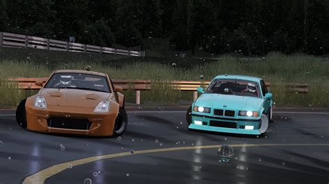 Drift In Rain Without Handbrake Assetto Corsa Youtube