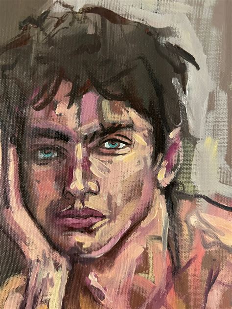Male Nude Naked Man Nude Painting Gay Artwork Male Pose Etsy Australia