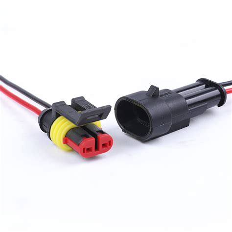 10set 2 Pin Car Waterproof Male Female Two Way Electrical Connector