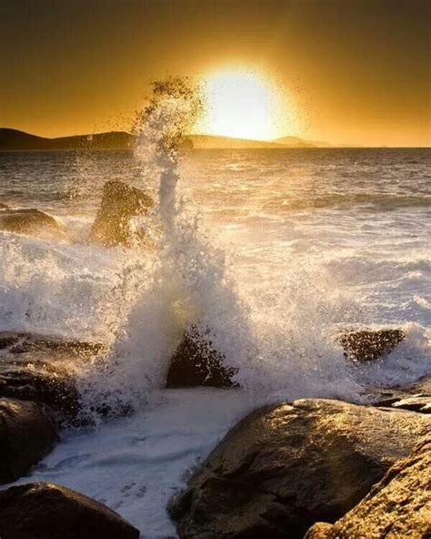 Pin By Inora Chany On My Sun Ocean Waves Nature Sunrise Beach